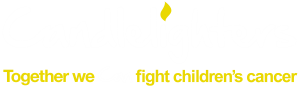 Candlelighters logo. Together we can fight children's cancer.